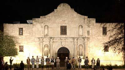 THE ALAMO Originally named Mission San Antonio de Valero, the Alamo is the location of the famous 1836 battle between
