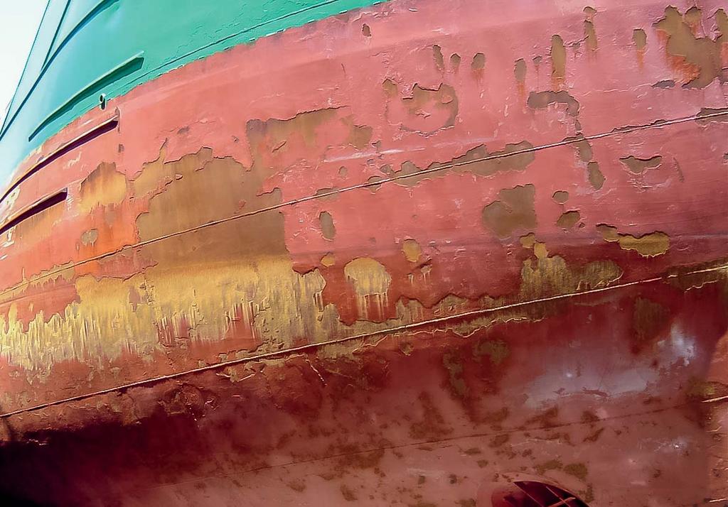 Longevity, asset protection Ice trading ships often apply an inexpensive or inappropriate hull coating and find that it needs to be replaced in drydock