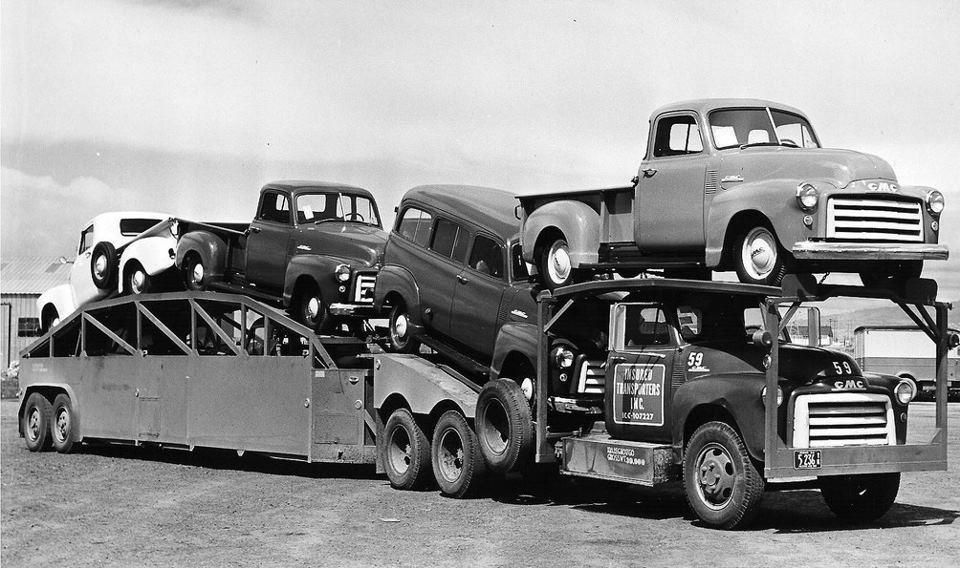 FLORIDA GULF COAST VCCA NEWSLETER PAGE 3 Since we had a GMC COE car hauler last month, let s continue on with a 1953 GMC conventional cab car hauler.