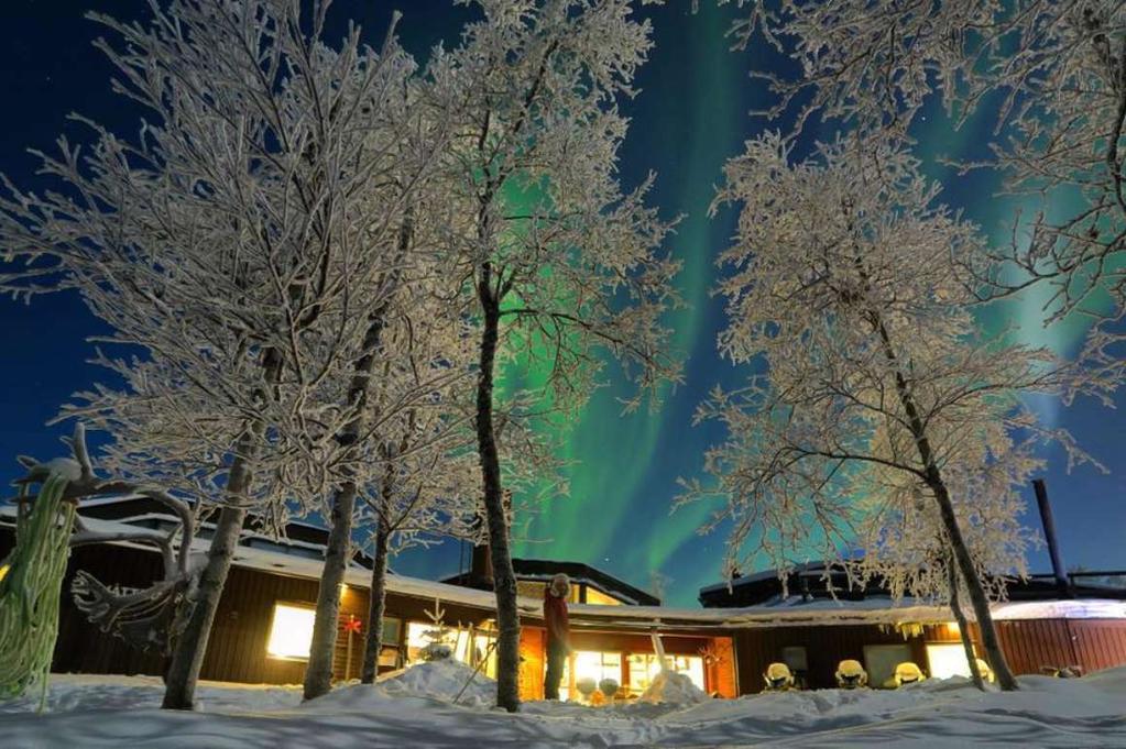 The position of the lodge provides great views to the horizon and is a great place for witnessing the Northern Lights.