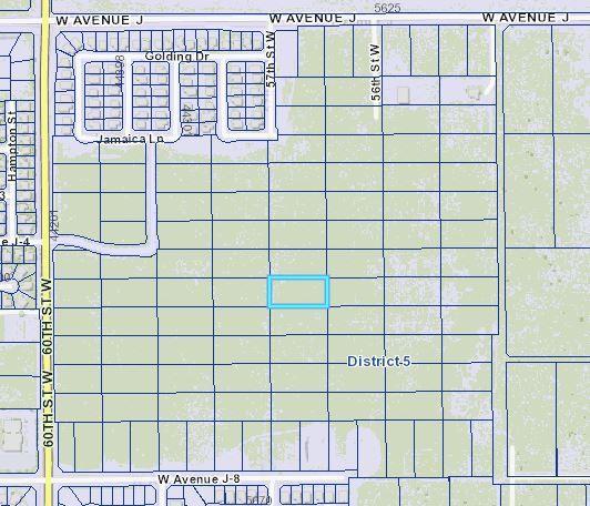 ACEQ INVESTMENT INC. APN 3203-030-035 Vicinity 57th Street West and Avenue J4 (According to Assessor Map) Area Lancaster, CA 93536 Zoning R-7,000 Gross Acres 1.25 Net Acres 1.