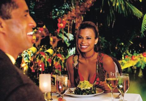 Enjoy rotisserie-roasted meats carved tableside in the lively atmosphere of Samba Brazilian Steakhouse.