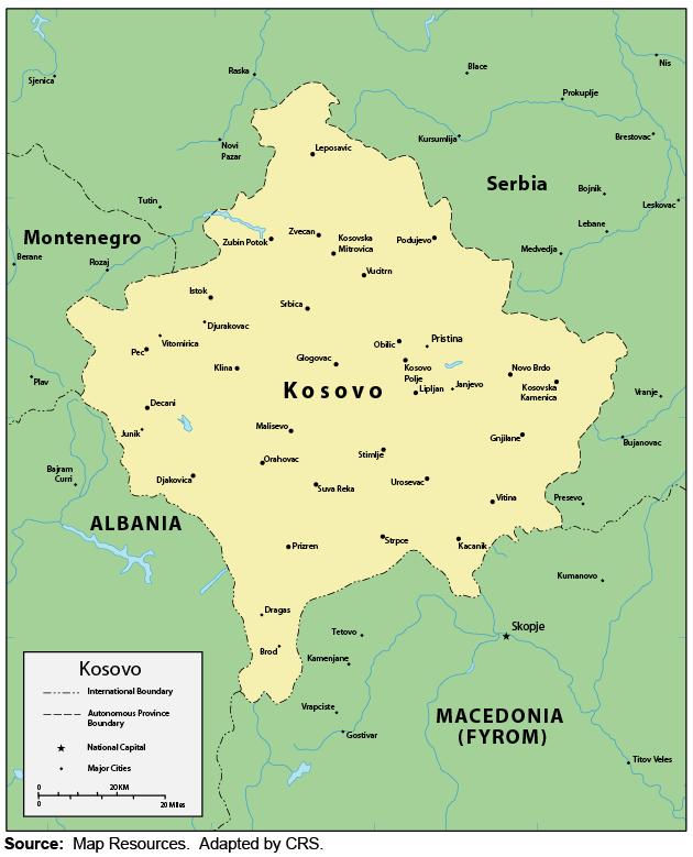 CRS-28 million in assistance for Kosovo.