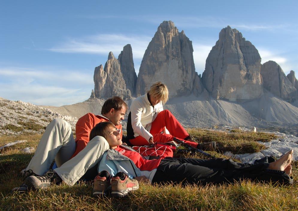 Kings of the Dolomites: The Three Peaks Experience the fascinating landscape of the Dolomites with the majestic peaks.