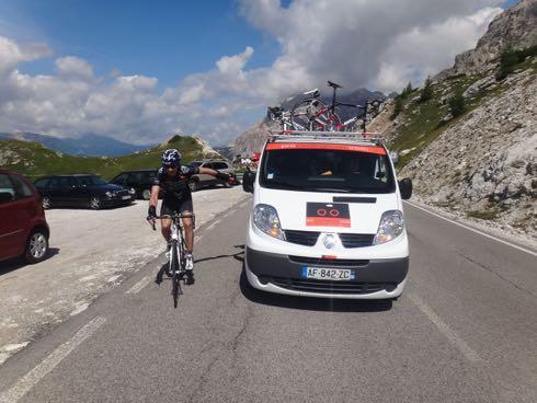 July is a wonderful time to climb the Stelvio (24km / 1700m), with some remnants of snow capped