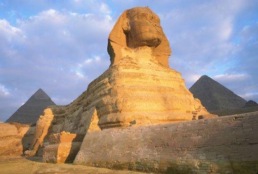 The Sphinx s limestone structure has been severely damaged by acid rain and