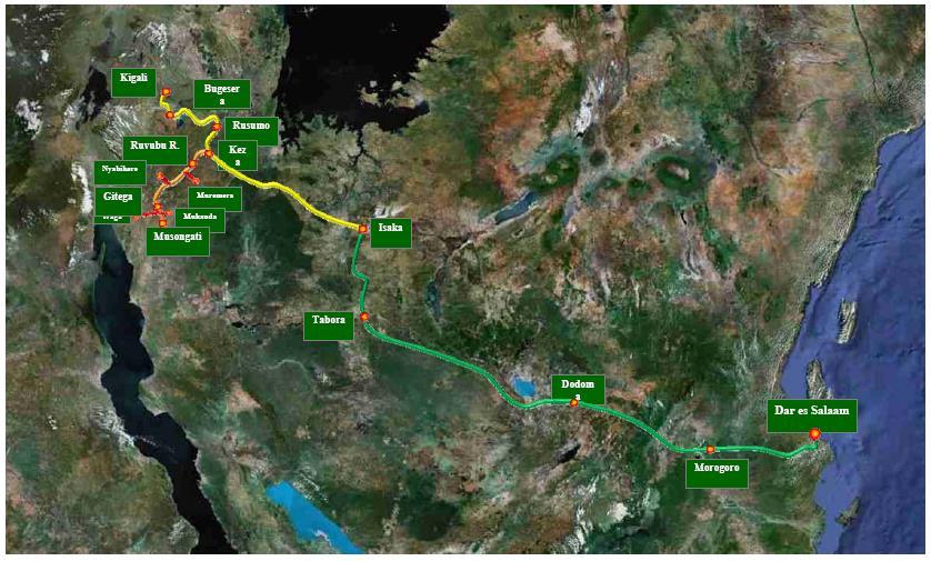 Isaka-kigali/Keza-musongati Railway Project Purpose: To construct the new line between Tanzania and Rwanda and between Tanzania and Burundi (Isaka- Kigali/Keza-Musongati) as well as to rehabilitate