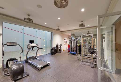 courts as well as a fully-equipped training room and gym for