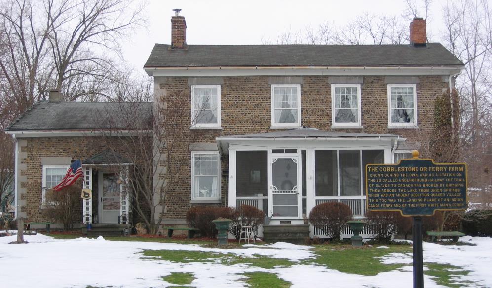 10 The Carman Cobblestone House, 533 Dublin Road, town of Junius, was built in the Greek Revival style in the 1840s or 1850s.