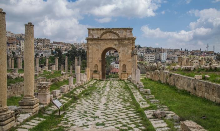 Head north to walk through history in Jerash, regarded as one of the most