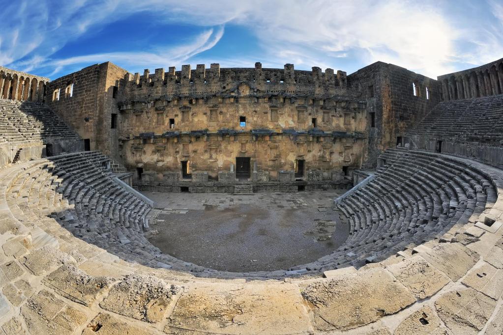 DAY 08 : ANTALYA After breakfast proceed to visit Aspendos: is famous for its best - preserved theatre of antiquity built in the 2nd c. AD with a capacity of 15,000 people.