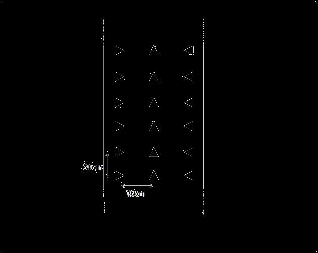 Slika 13. Mreža od RFID transpondera, [22] Prikazana mreža radi na frekvenciji od 134,2 [KHz]. Ta frekvencija se koristi zbog minimalnih interferencija iz okoline (beton, voda, itd.