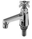 B-0710 Single Temperature Basin Faucet 1 Screw, Lever Handle 000922-45 2 Index, Button, Blue/Cold 001660-45 3 Handle, 4-Arm 002521-45 4