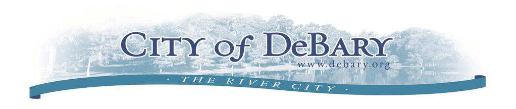 A CITY OF DEBARY CODE ENFORCEMENT SPECIAL MASTER AGENDA Wednesday, July 8, 2015-6:00 p.m. City Hall - 16 Colomba Road - DeBary, Florida I. Call to Order II. III. IV.