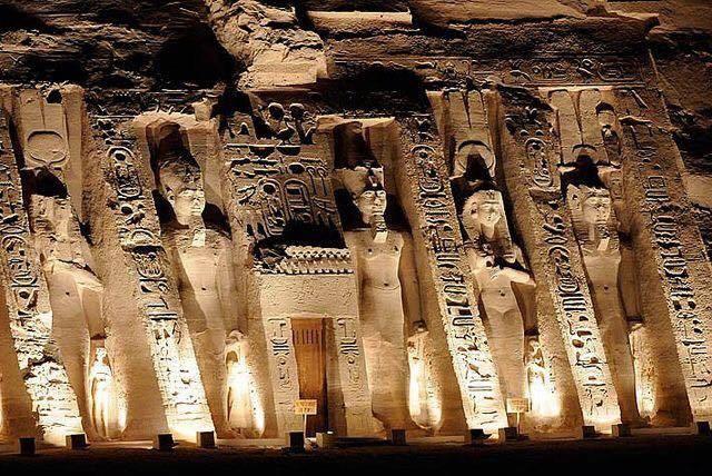 located 120m from the Temple of Ramses II and was also built by Ramses II, dedicated to the Goddess Hathor and to his wife Queen Nefertari.