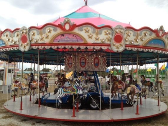 horses or enjoy the chariot as you whirl around on the Carousel.