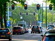 Installing smart traffic lights in municipalities reduces waiting times for traffic or offers priority to public transport or bicycles.