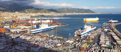 The Group reorganises the parking area for trailers in Salerno TERMINALS The Grimaldi Group, in cooperation with the Central Tyrrhenian Sea Harbour System Authority, has recently reorganized its