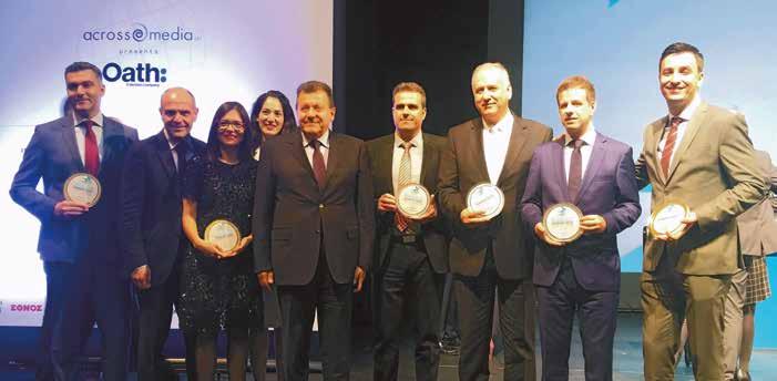 A wave of awards to Minoan Lines ACHIEVEMENTS Recognition at the 2018 Greek Hospitality Awards and Tourism Awards Minoan Lines gained the Golden award and was proclaimed as the Best Greek Coastal