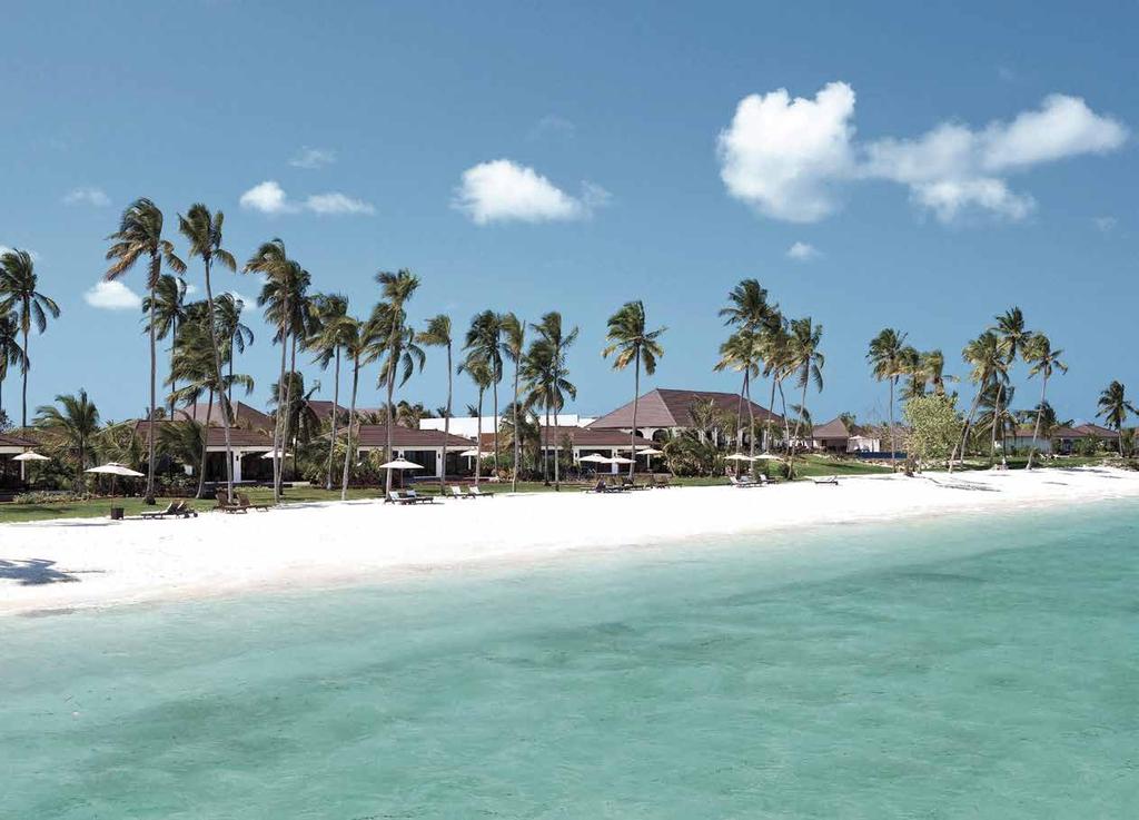 Warm winds of welcome Be spellbound by The Residence Zanzibar, with its soft sands and