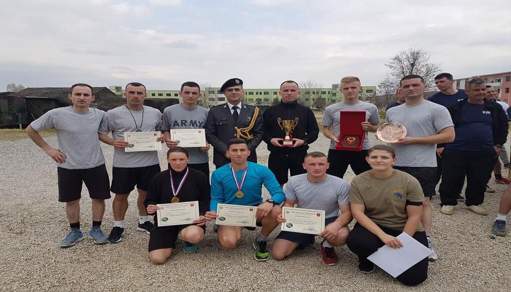 . KSF SOLDIER GRANIT KRYEZIU TOOK FIRST PLACE IN SPORT ACTIVITY CALLED RUNNING DAY CISM2017 Pristina, 17 February 2017.