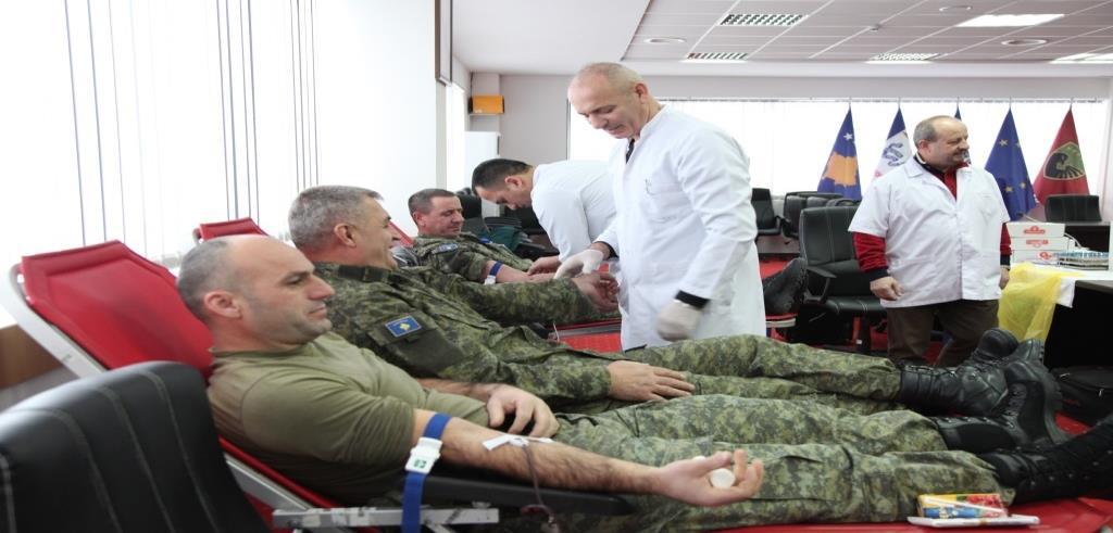 KSF VOLUNTARILY DONATED OVER 560 DOSES OF BLOOD Pristina, 03 February 2017.