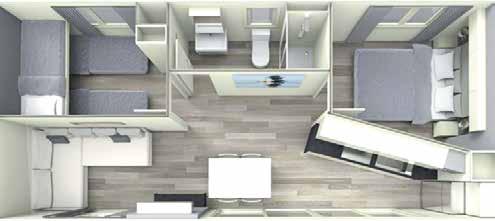 Double bed Kitchen Microwave, MAXICARAVAN GR LAGO - mq Livingroom with