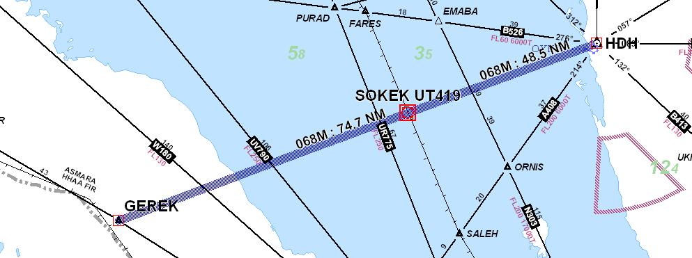 APPENDIX 4B 4B-48 MID/RC-095 ATS Route Name: New Route UT419; Bidirectional Route Description GEREK 140318N 0410000 E SOKEK 142932.45N 0421211.