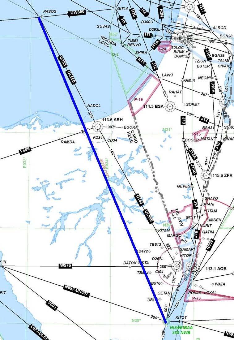 4B-9 ATM SG/1- REPORT APPENDIX 4B MID/RC-059 ATS Route Name: New Route Entry-Exit: PASOS-NWB Inter-Regional Cross Reference if any Users Priority Originator of Proposal Date of Proposal IATA ARN TF/2