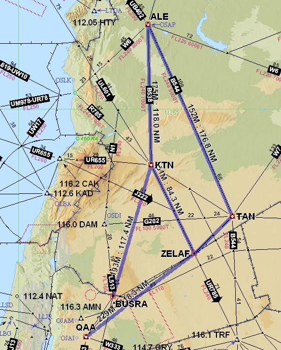 APPENDIX 4B 4B-40 MID/RC-080 ATS Route Name: New Route Entry-Exit: BUSRA - KTN Inter-Regional Cross Reference if any Users Priority High Originator of Proposal ICAO EUR/NAT Date of Proposal 17 May