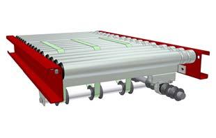 5832 4474 4073 AX100 Roller conveyor. Belt on rollers.