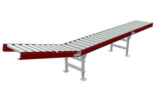 30 mm AX100 Stainless Roller conveyor, driven accumulating.