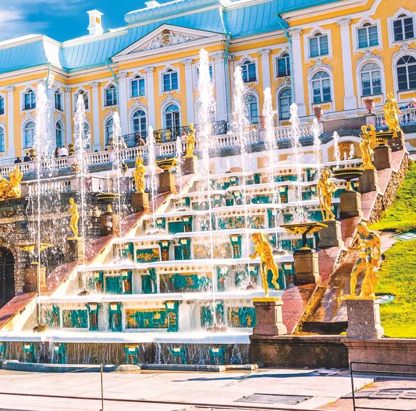 Your tour continues to Peterhof, situated about 22 miles to the west of St. Petersburg on the southern shore of the Gulf of Finland.