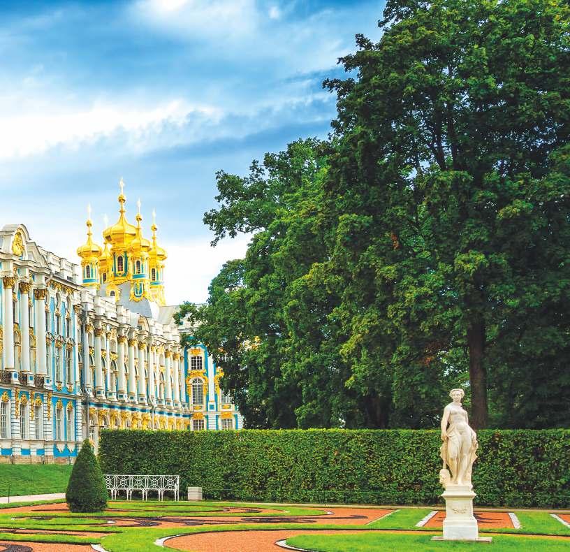 in honour of Peter the Great's wife, Catherine I, the Palace was constructed in the mid- 18th century and is breathtaking in its size and elegance.