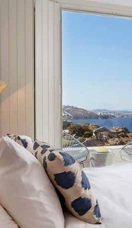 the Aegean Sea, this refined boutique hotel is 5 km from
