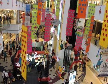 The beautifully decorated mall premises attracted a huge footfall that comprised visitors of all ages.
