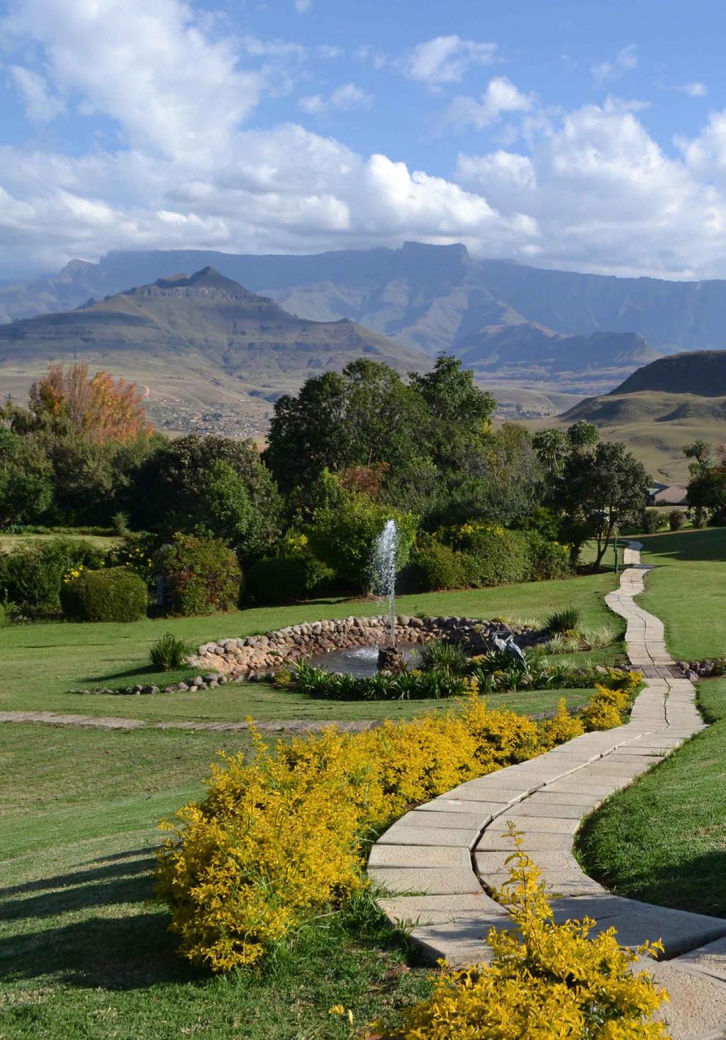 About The Property Nestled at the foothills of the majestic Drakensberg Mountains, this landmark property is easily accessible from Johannesburg and Durban.