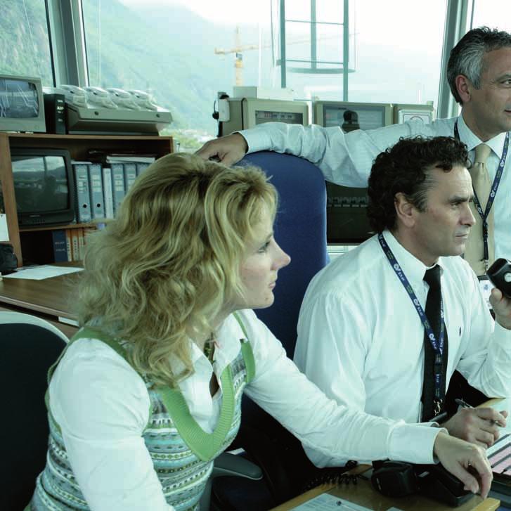 ENAV s personnel provides air traffic control services and all other assistance services during take off, landing and approaches, operating from Control Towers located in 39 Italian airports.