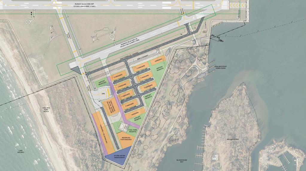 Development Concepts Option 1 South Full development of south side of airport primarily for noncommercial general