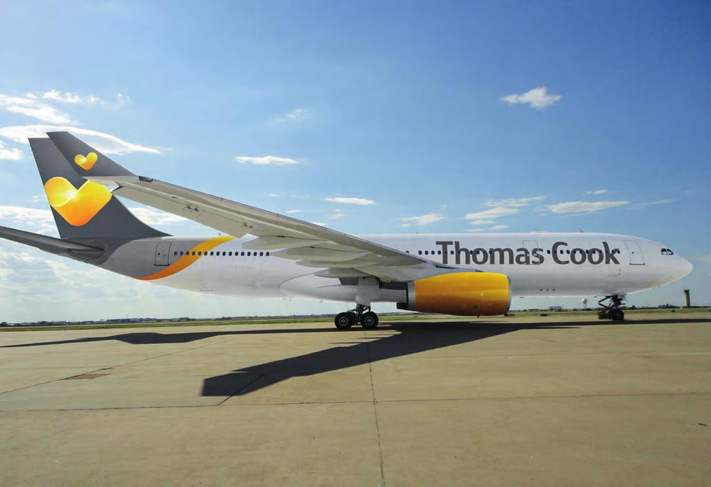 ABOUT THE AIRLINE Thomas Cook Airlines Thomas Cook Airlines is one of the biggest leisure carriers in the UK, and an integral part of the Thomas Cook Group the most established name