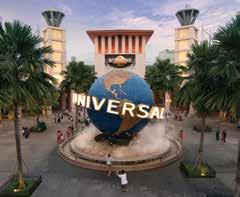 Thrills and wonders await at the world-class attractions: Universal Studios Singapore with cutting edge rides based on blockbuster movies, S.E.A.