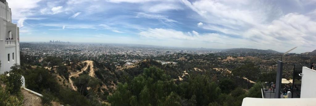 After leaving the farmers market we headed to the Griffiths observatory which is on the hill above LA.