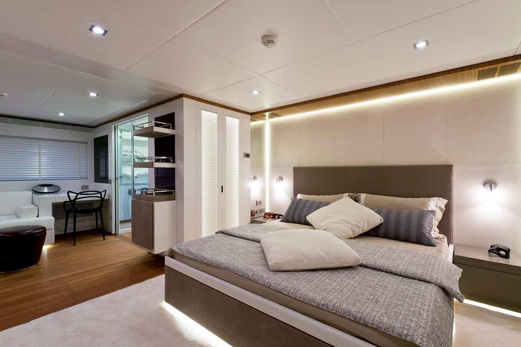 The AB 116 Yacht The master cabin is itself