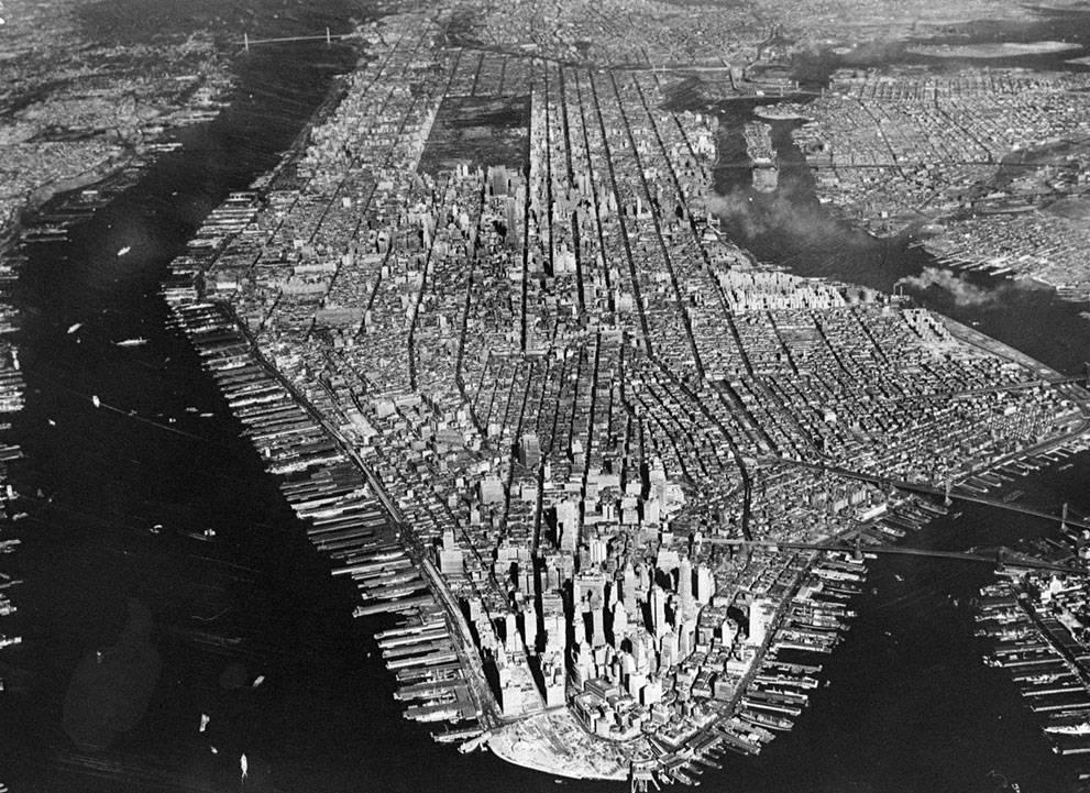 Aerial view of New York City,