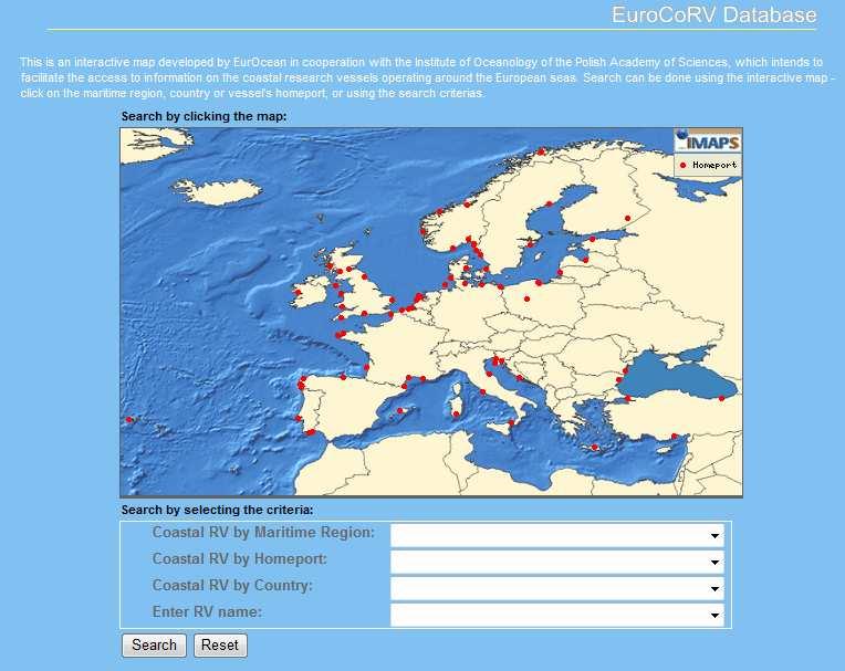 European Coastal Vessels interactive map 8-10