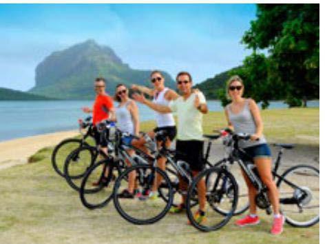 island on electro bikes and a 2 hours ride on horseback in one splendid domain situated in the