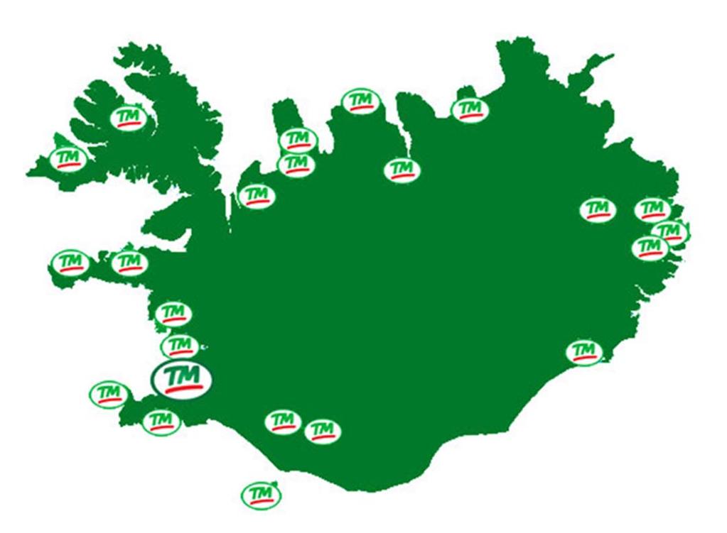Víðtækt sölunet um land allt Höfuðstöðvar TM eru að Síðumúla 24 í Reykjavík en þjónustuskrifstofur eru 22 talsins um land allt.