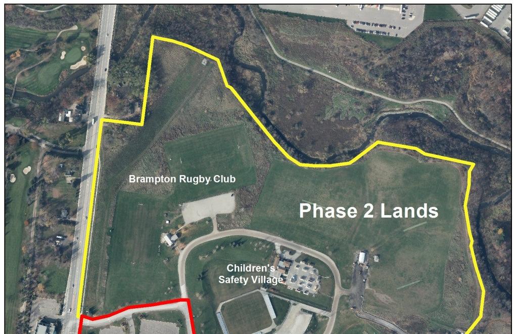 Phase 1 = 22 acres - Arena complex - Parking Phase