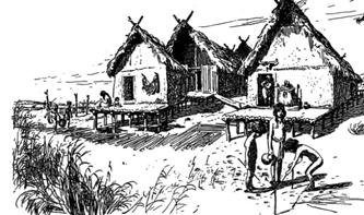 4 Slika 5: Kolišča streha ni bila pritrjena v tla, ampak na ogrodje hiše (zaradi padavin