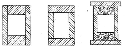 Slika 43: Ojačeni tramovni nosilci (Karlovšek in Mušič, 1951) Polnostenski pasovni nosilec - sestavljen je iz pasnic (prevzamejo tlačne in natezne napetosti) ter stranic
